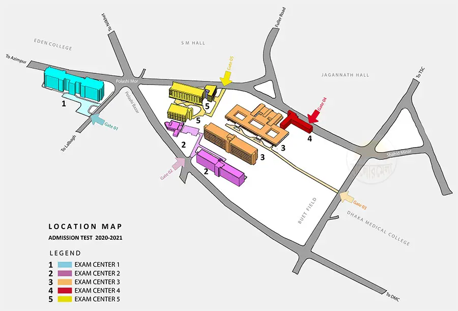 BUET Campus Map